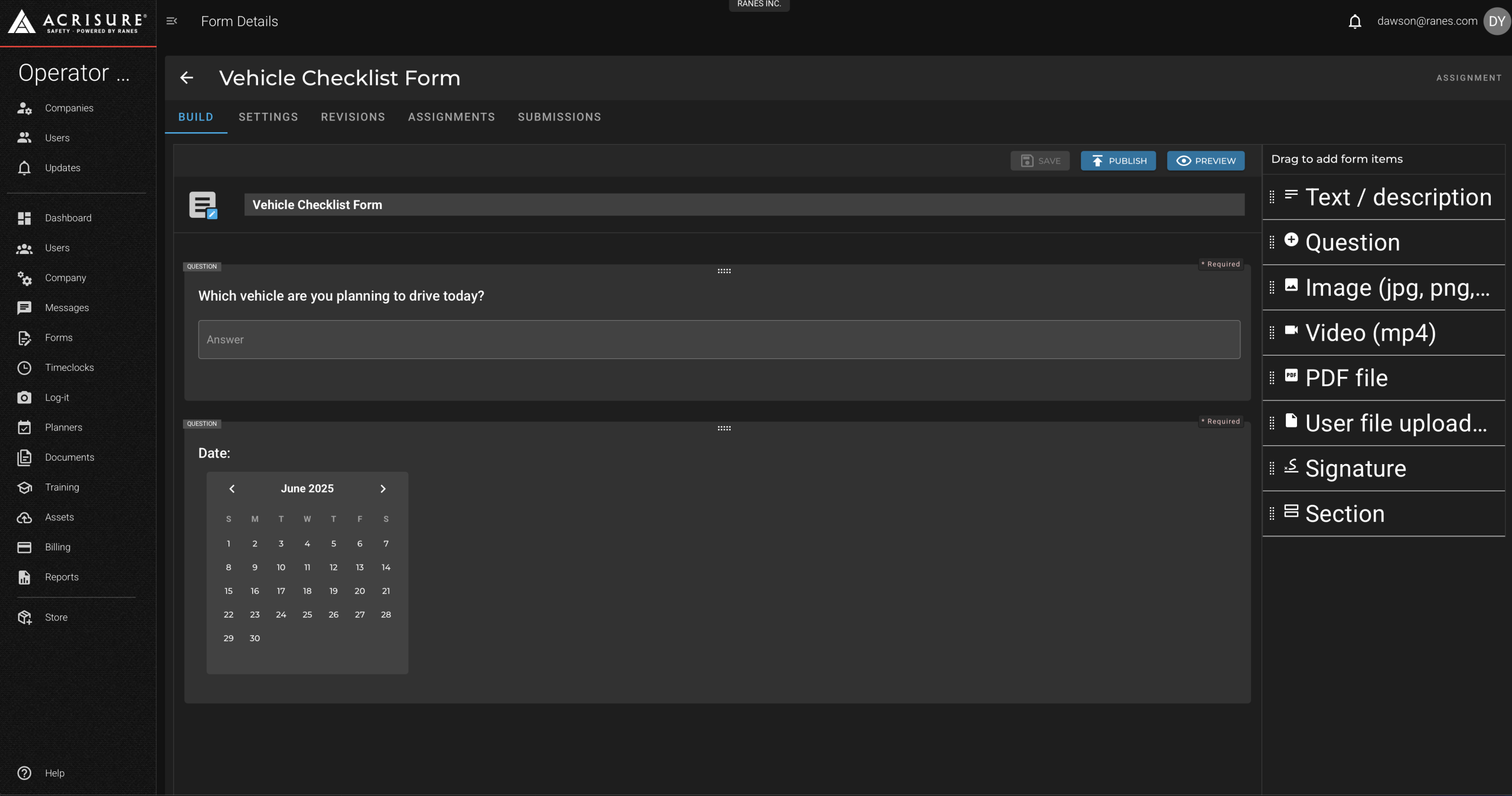 Form Builder Overview