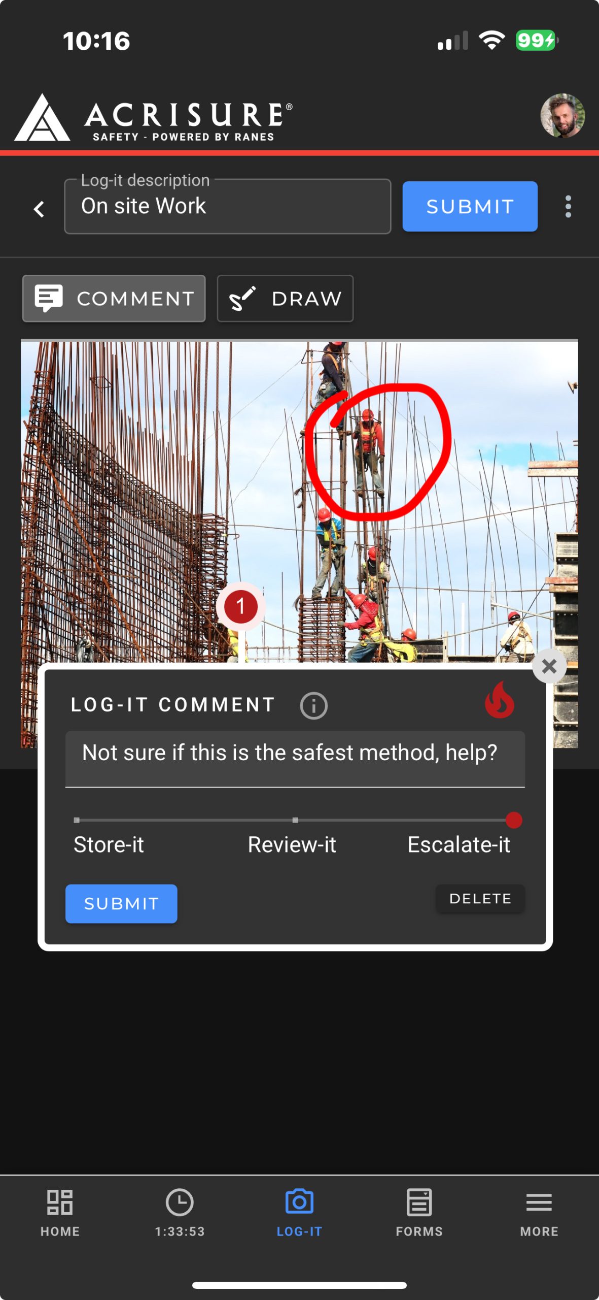 Log-It Actions