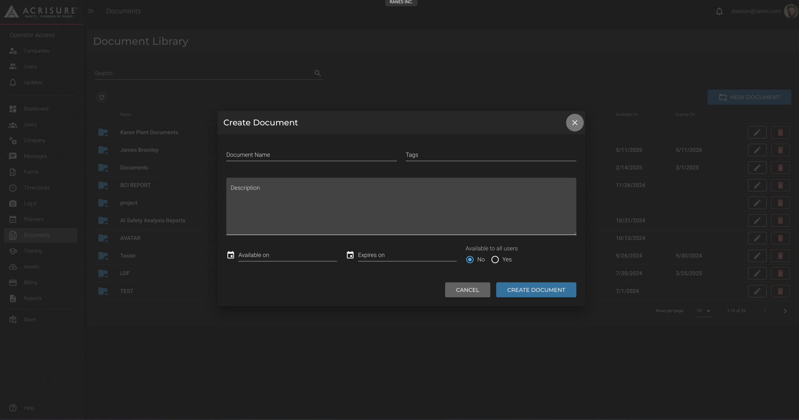 Create Document